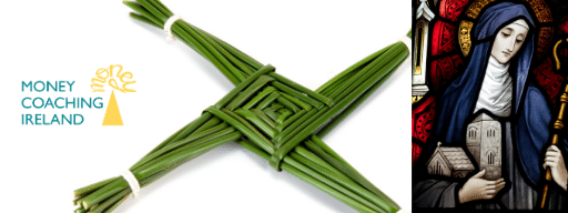 St Brigid's Cross and image of St Brigid